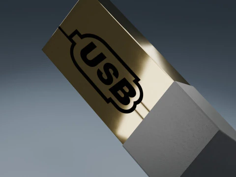 Disco flash USB Modelo 3D