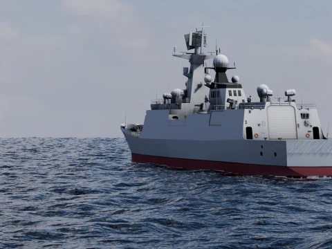 Type 054A frigate Ship 3D Model