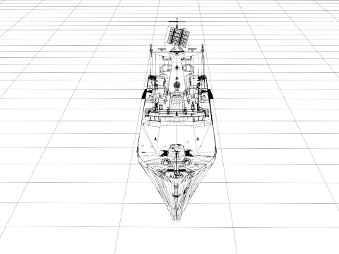 Type 054A frigate Ship 3D Модель