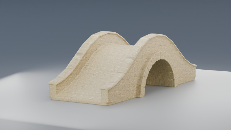 Stone Bridge 3Dモデル .c4d .max .obj .3ds .fbx .stl .blend