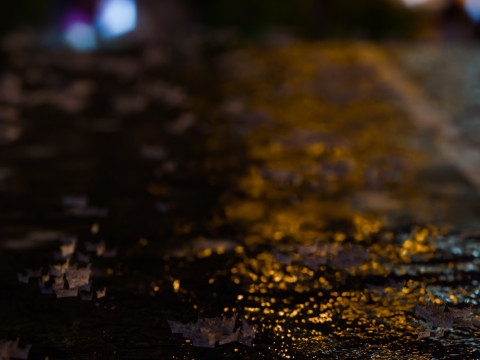 Animated Rain Model 3D