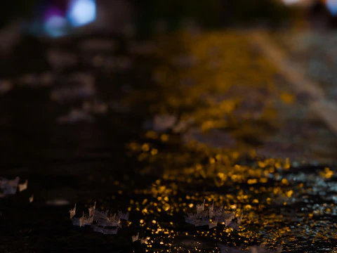 Animierter Regen 3D Modell