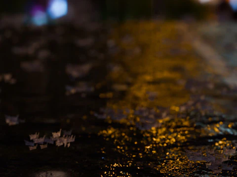 Animierter Regen 3D Modell