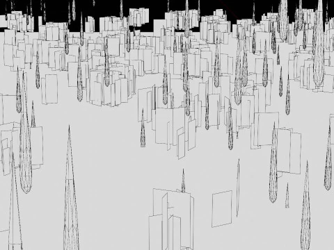 Animierter Regen 3D Modell
