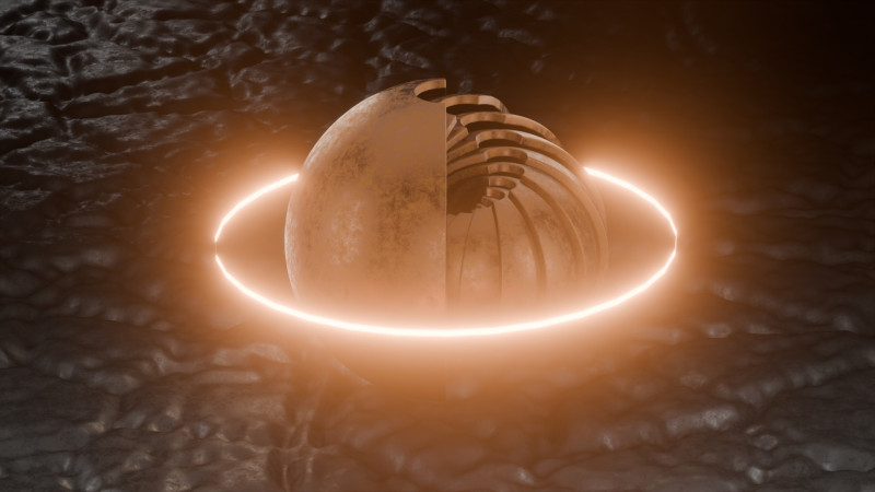 Sci-FI Orb Animation 3D Модель .c4d .max .obj .3ds .fbx .stl .blend