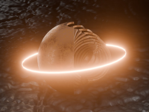 Sci-FI Orb Animation 3D Модель