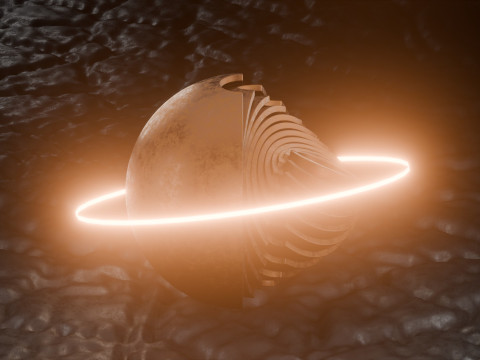 Sci-FI Orb Animation 3D Модель