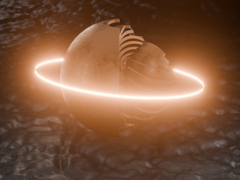 Sci-FI Orb Animation 3D Модель