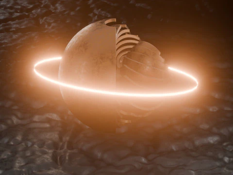 Animacja Sci-Fi Orb Model 3D