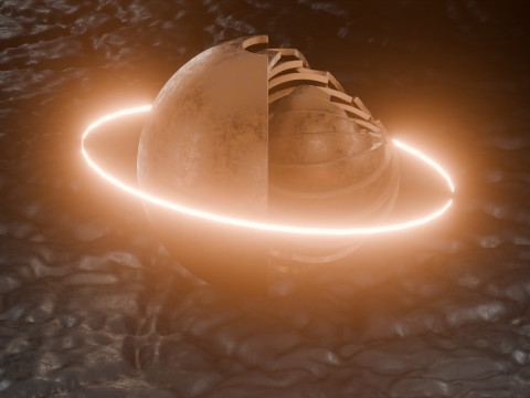 Sci-FI Orb Animation 3D Модель