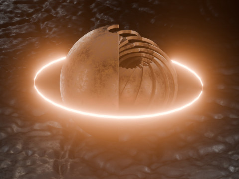 Sci-FI Orb Animation 3D Модель