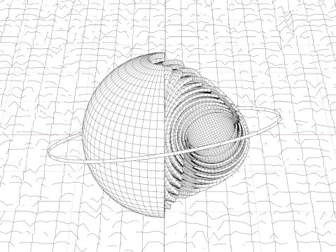 Animacja Sci-Fi Orb Model 3D