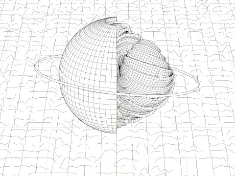 Sci-FI Orb Animation 3D Модель