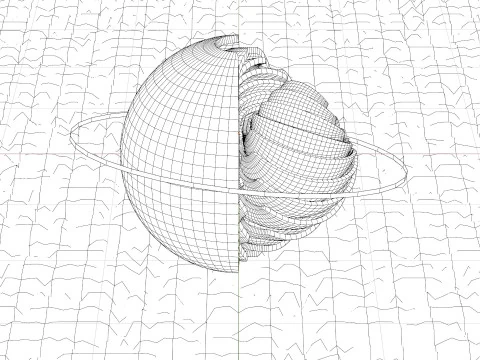 Animacja Sci-Fi Orb Model 3D