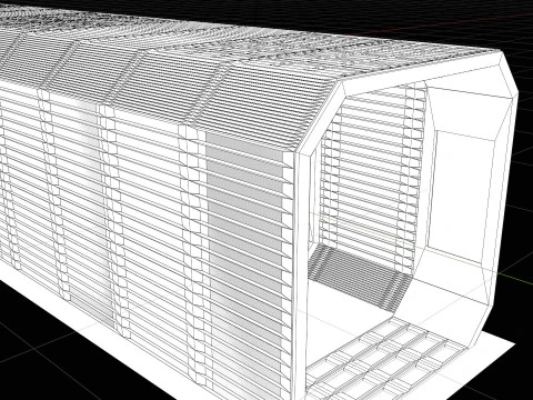 Sci-Fi Hallway 3D Model