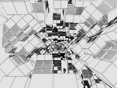 Sci-Fi City Looping 3D Model