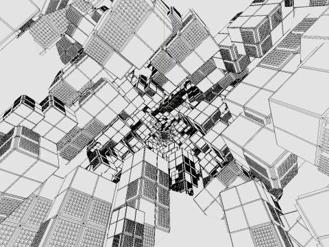 Sci-Fi City Looping 3D Model