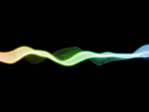 Anima&ccedil;&atilde;o do visualizador de &aacute;udio Modelo 3D