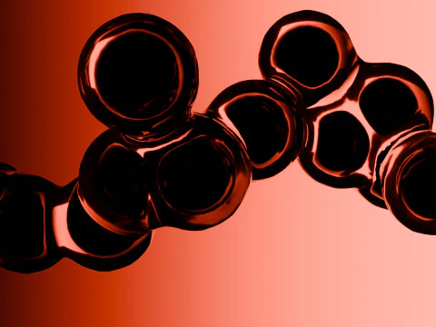 Animazione cellulare organica Modello 3D