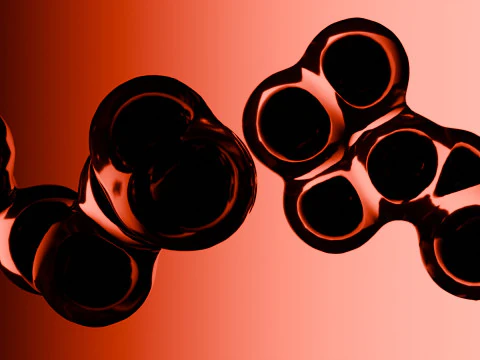 Animasi Sel Organik Model 3D