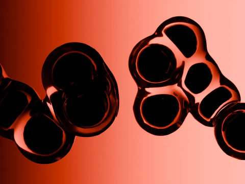 Animasi Sel Organik Model 3D