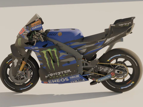 Fabio Quartararo Yamaha YZR-M1 2024 MotoGP 3D Model