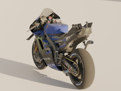 Fabio Quartararo Yamaha YZR-M1 2024 MotoGP 3D 모델