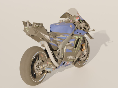 Fabio Quartararo Yamaha YZR-M1 2024 MotoGP 3D 모델
