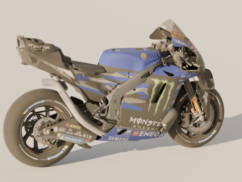 Fabio Quartararo Yamaha YZR-M1 2024 MotoGP 3D 모델