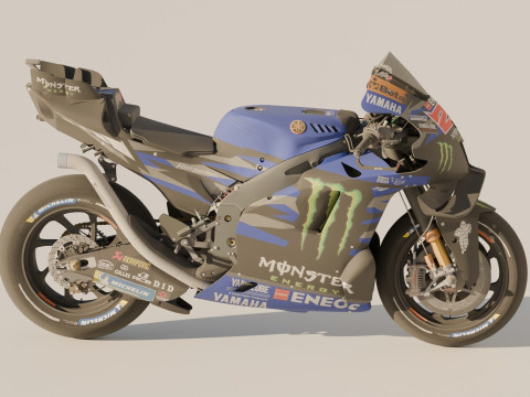 Fabio Quartararo Yamaha YZR-M1 2024 MotoGP 3D 모델