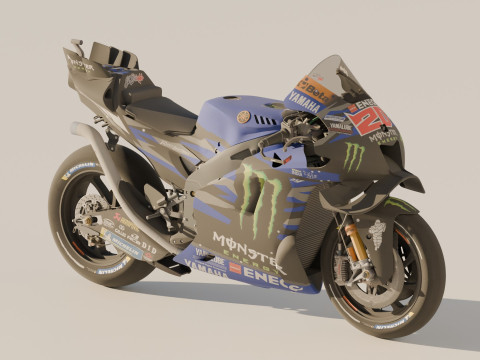 Fabio Quartararo Yamaha YZR-M1 2024 MotoGP 3D 모델