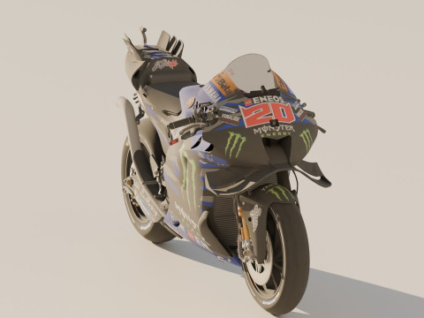 Fabio Quartararo Yamaha YZR-M1 2024 MotoGP 3D 모델