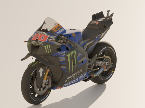 Fabio Quartararo Yamaha YZR-M1 2024 MotoGP 3D 모델