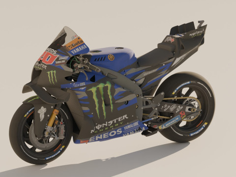 Fabio Quartararo Yamaha YZR-M1 2024 MotoGP 3D 모델