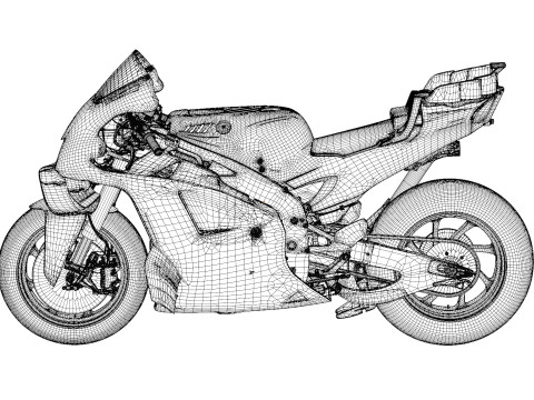 Fabio Quartararo Yamaha YZR-M1 2024 MotoGP 3D 모델