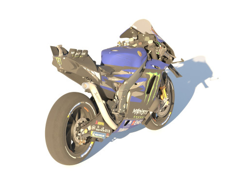 Alex Rins Yamaha YZR-M1 2024 MotoGP Model 3D