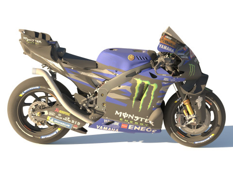 Alex Rins Yamaha YZR-M1 2024 MotoGP Model 3D