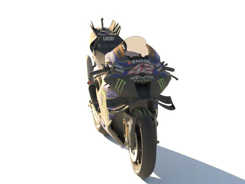 Alex Rins Yamaha YZR-M1 2024 MotoGP Modelo 3D