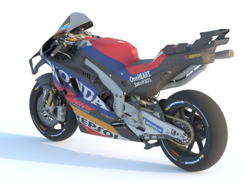 Joan Mir Honda RC213V 2024 MotoGP Model 3D