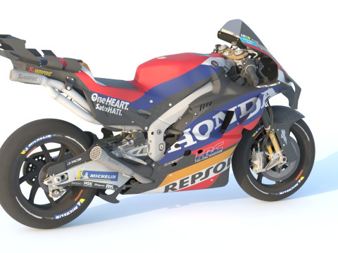 Joan Mir Honda RC213V 2024 MotoGP Model 3D