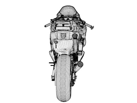 Joan Mir Honda RC213V 2024 MotoGP Model 3D