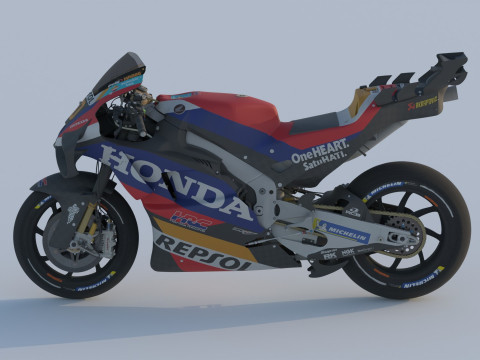 Luca Marini Honda RC213V 2024 MotoGP Modelo 3D