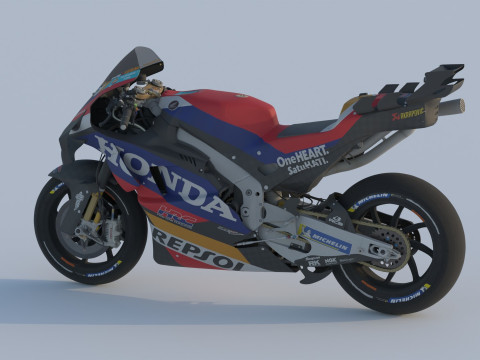 Luca Marini Honda RC213V 2024 MotoGP 3D Modell