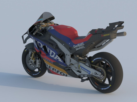 Luca Marini Honda RC213V 2024 MotoGP 3D Modell