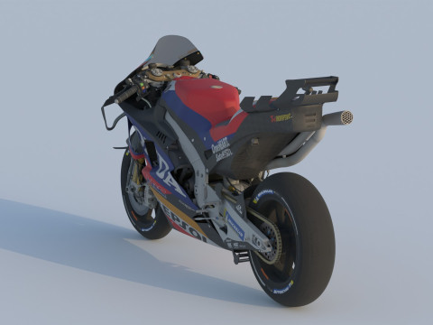 Luca Marini Honda RC213V 2024 MotoGP 3D Modell