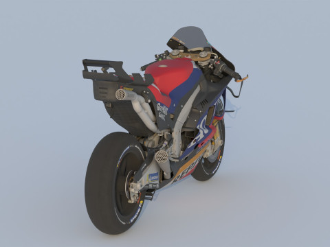 Luca Marini Honda RC213V 2024 MotoGP 3D Modell