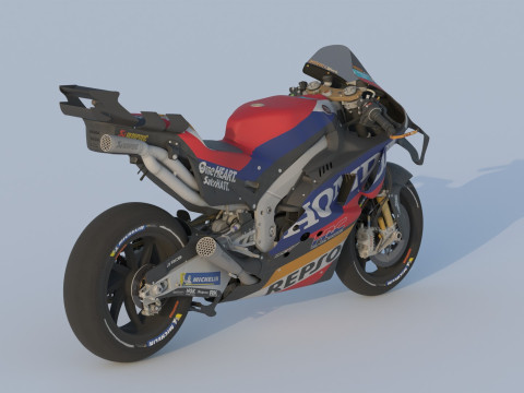 Luca Marini Honda RC213V 2024 MotoGP 3D Modell