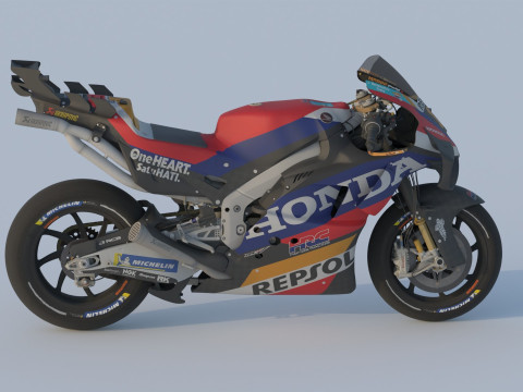 Luca Marini Honda RC213V 2024 MotoGP 3D Modell