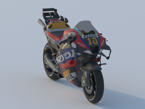 Luca Marini Honda RC213V 2024 MotoGP 3D Modell