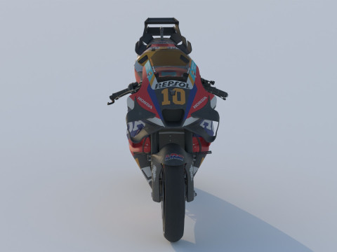 Luca Marini Honda RC213V 2024 MotoGP 3D Modell